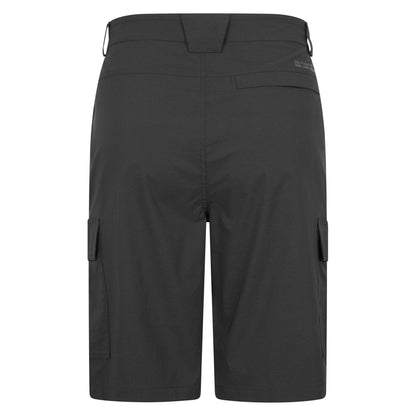 Black - Back - Mountain Warehouse Mens Delta Stretch Cargo Shorts