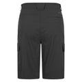 Black - Back - Mountain Warehouse Mens Delta Stretch Cargo Shorts