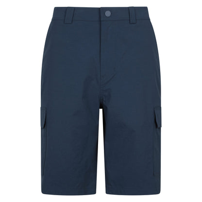 Navy - Front - Mountain Warehouse Mens Delta Stretch Cargo Shorts