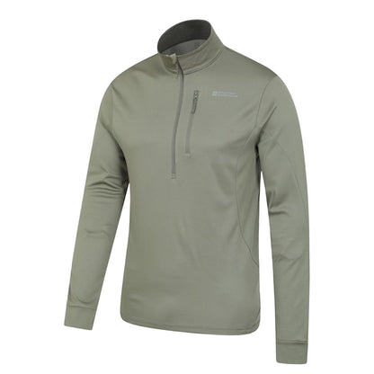 Light Khaki - Side - Mountain Warehouse Mens Southwark Lightweight Midlayer