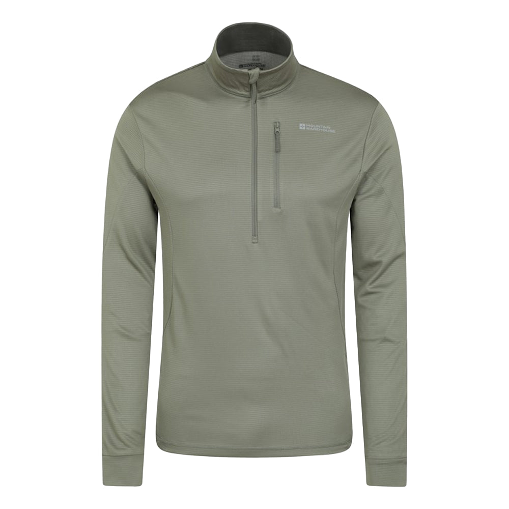 Light Khaki - Front - Mountain Warehouse Mens Southwark Lightweight Midlayer