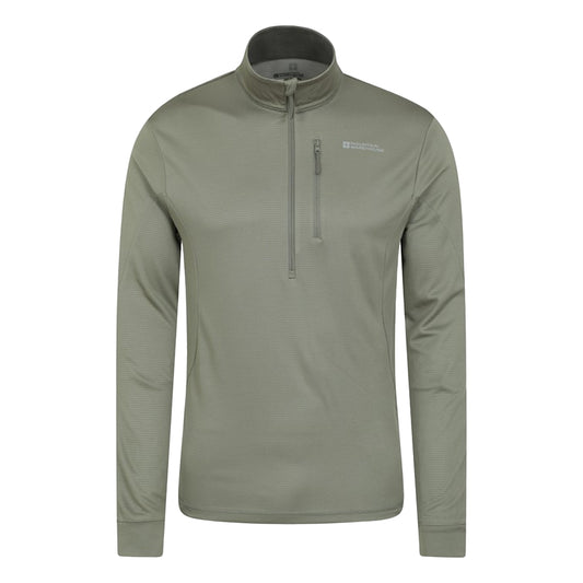 Light Khaki - Front - Mountain Warehouse Mens Southwark Lightweight Midlayer