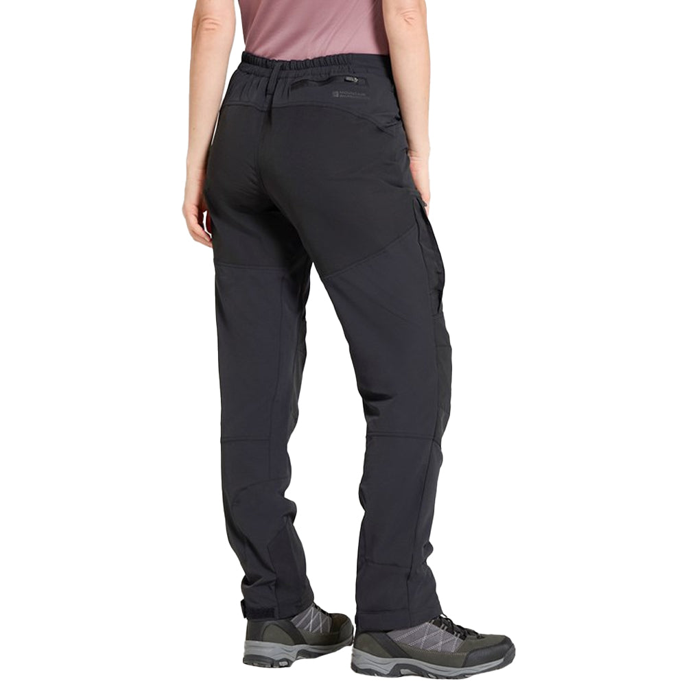 Black - Side - Mountain Warehouse Womens-Ladies Pendle Panelled Work Trousers