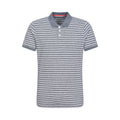Grey - Front - Mountain Warehouse Mens Scouller Striped Polo Shirt