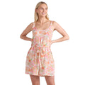 Off White - Side - Animal Womens-Ladies Flora Leaf Print Playsuit
