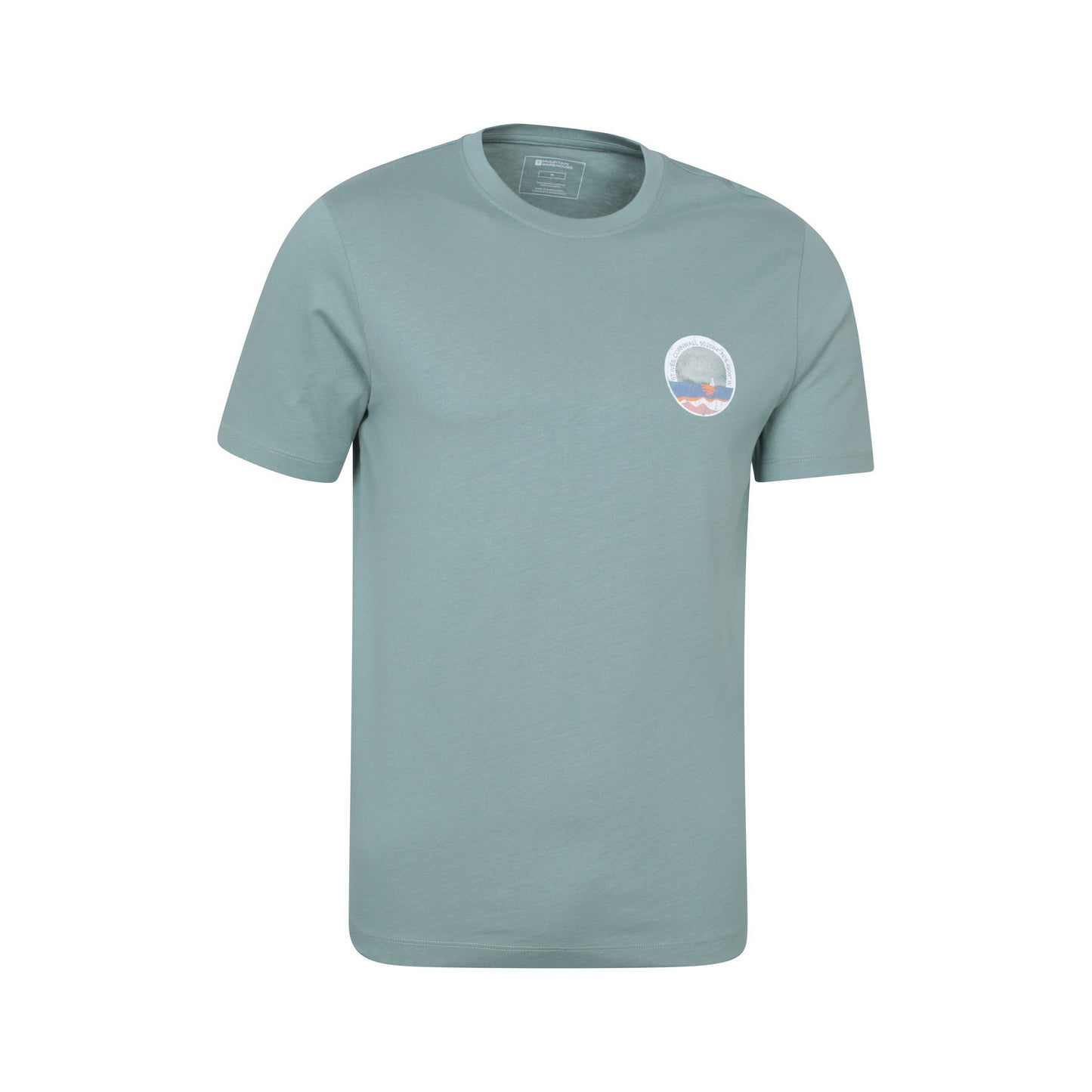 Pale Green - Side - Mountain Warehouse Mens St Ives T-Shirt