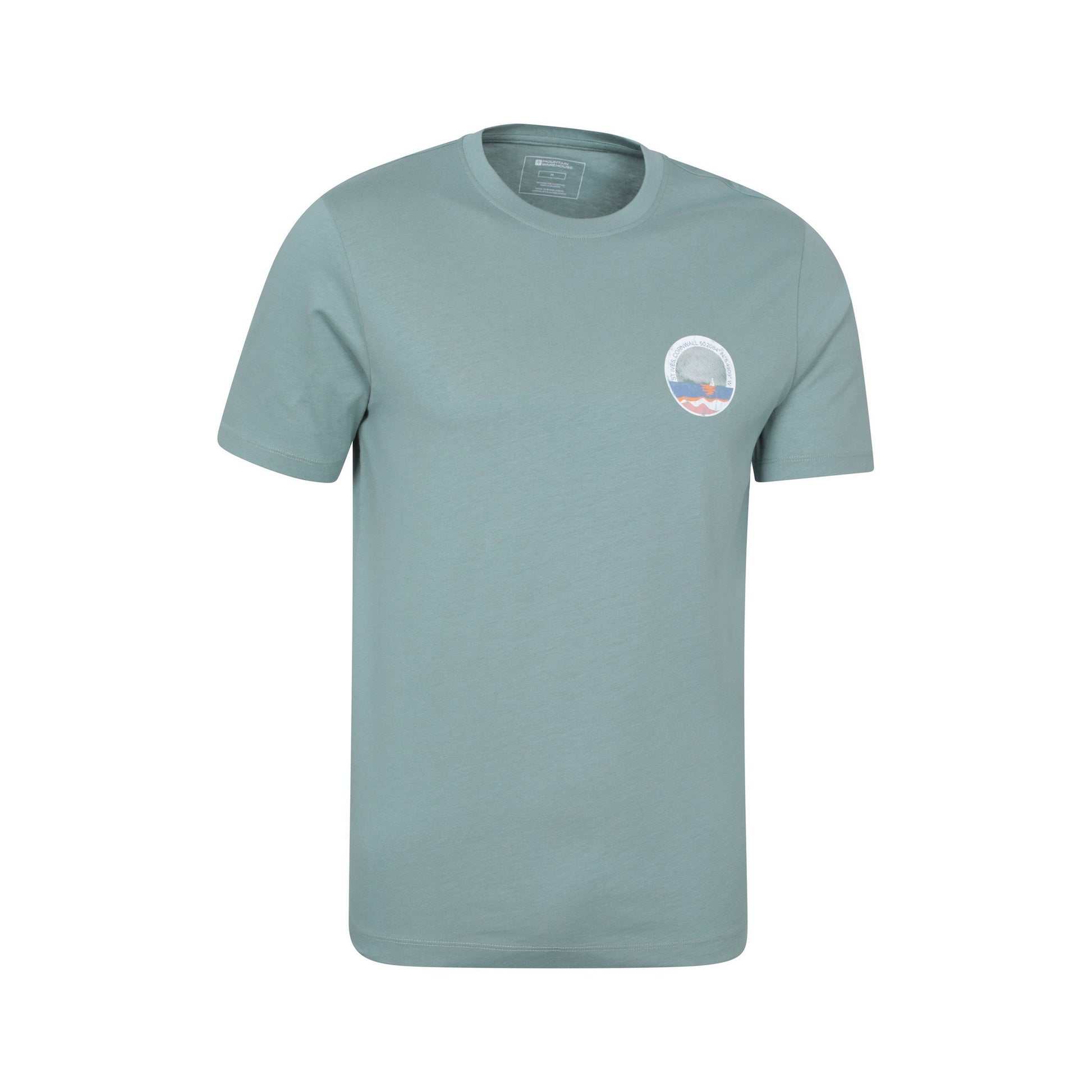 Pale Green - Side - Mountain Warehouse Mens St Ives T-Shirt