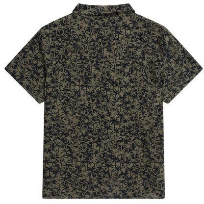 Khaki Green - Back - Animal Mens Will Palm Tree Shirt