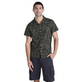 Khaki Green - Side - Animal Mens Will Palm Tree Shirt