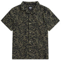 Khaki Green - Front - Animal Mens Will Palm Tree Shirt