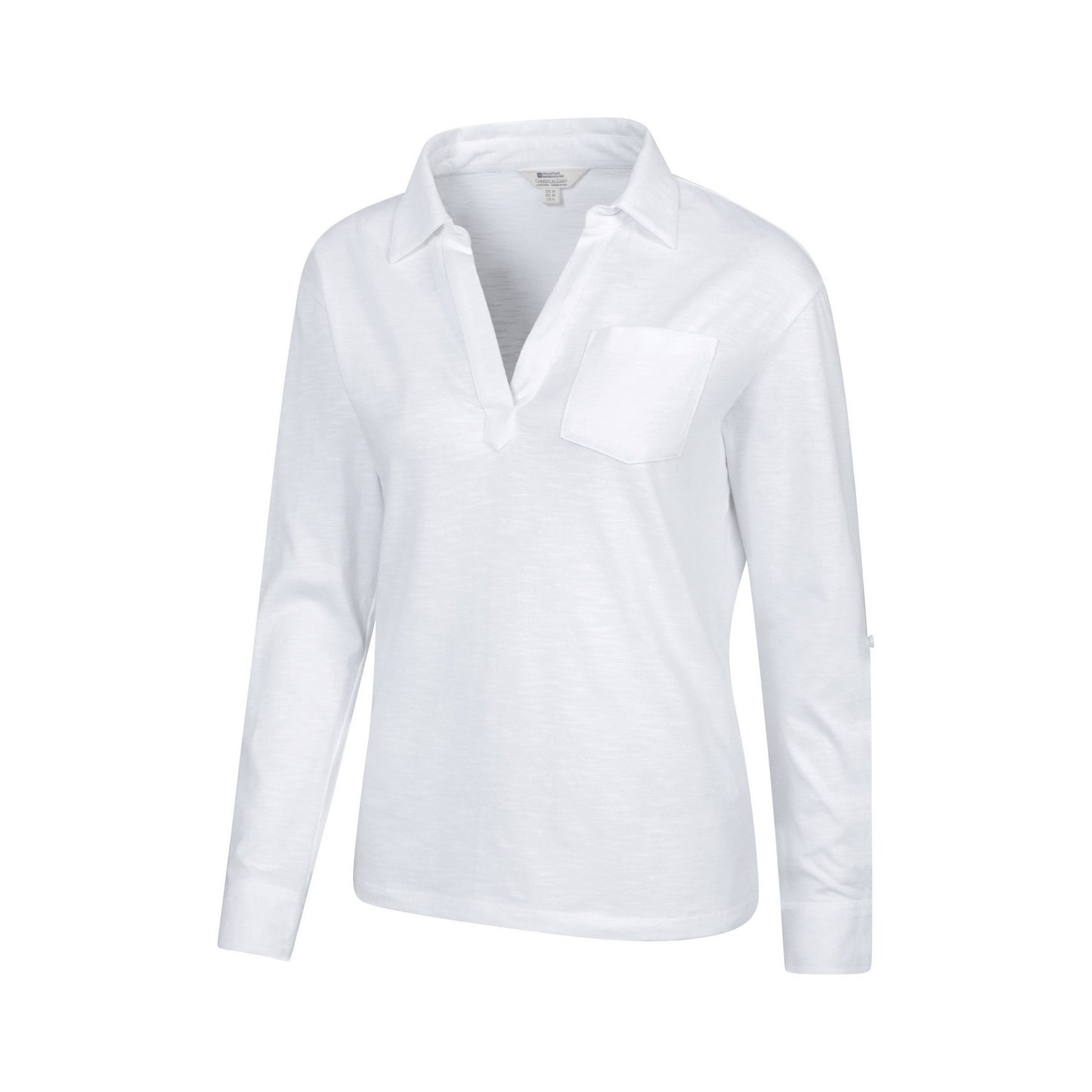 White - Lifestyle - Mountain Warehouse Womens-Ladies Brae Relaxed Fit Polo Shirt