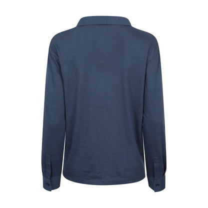 Navy - Back - Mountain Warehouse Womens-Ladies Brae Relaxed Fit Polo Shirt