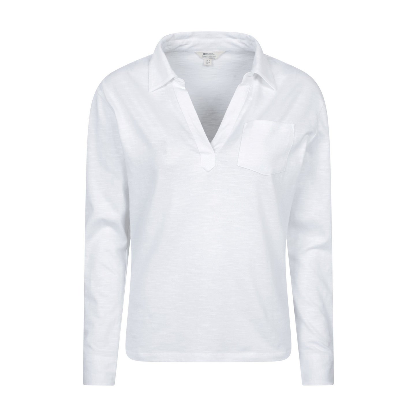 White - Front - Mountain Warehouse Womens-Ladies Brae Relaxed Fit Polo Shirt