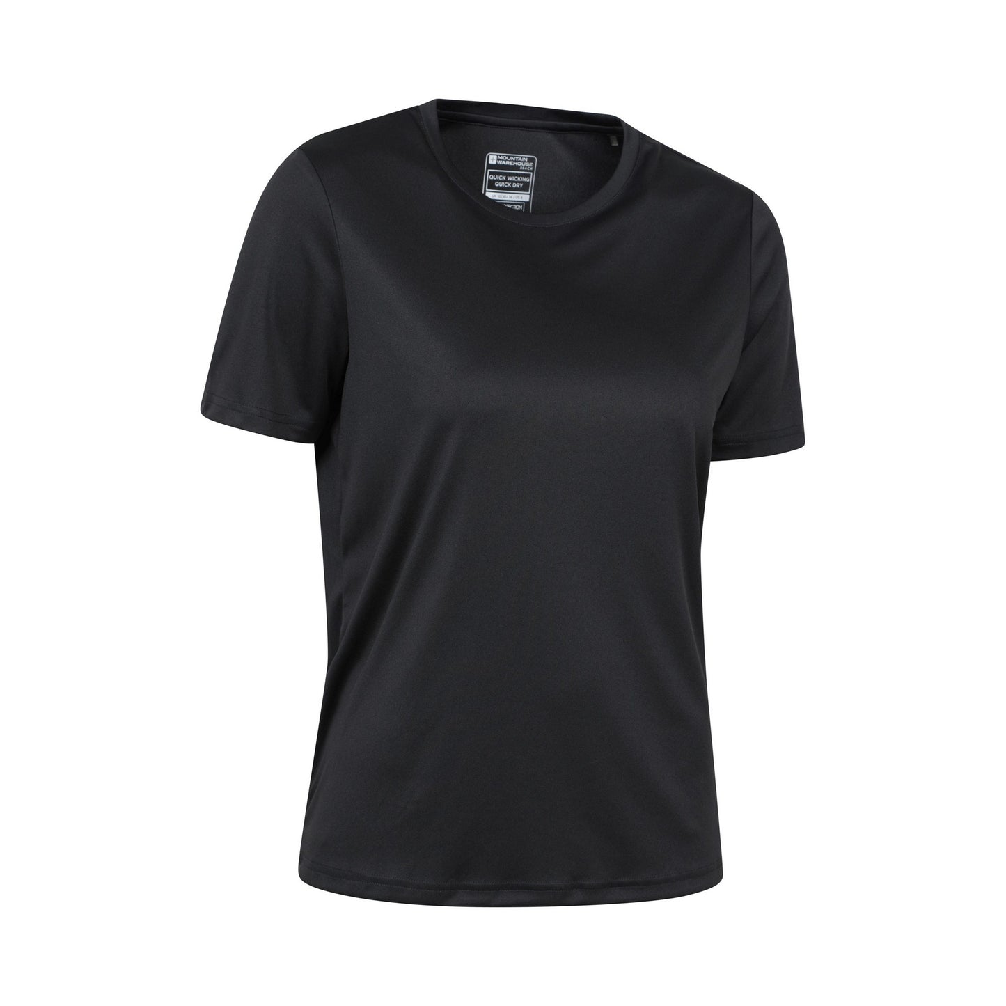 Black - Side - Mountain Warehouse Womens-Ladies Swimming T-Shirt