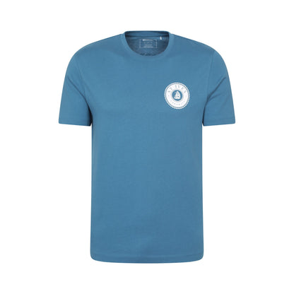 Dark Blue - Front - Mountain Warehouse Mens St Ives Sailboat T-Shirt