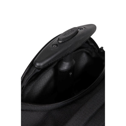 Black - Side - Mountain Warehouse Pioneer Wheeled Backpack