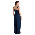 Navy - Back - Animal Womens-Ladies Becca Linen Jumpsuit