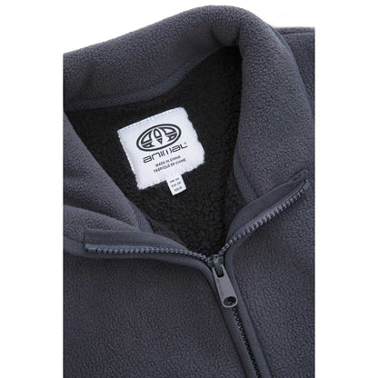 Charcoal - Side - Animal Womens-Ladies Freya Borg Lined Fleece Jacket