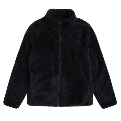 Jet Black - Front - Animal Womens-Ladies Teddy Fleece Full Zip Jacket