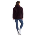 Berry - Close up - Animal Womens-Ladies Teddy Fleece Full Zip Jacket