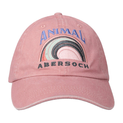 Coral - Front - Animal Abersoch Logo Baseball Cap