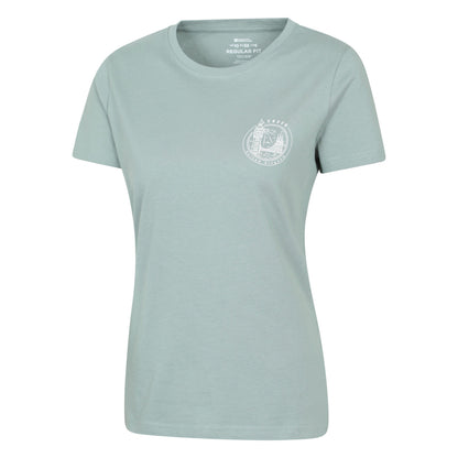 Pale Green - Side - Mountain Warehouse Womens-Ladies London Short-Sleeved T-Shirt