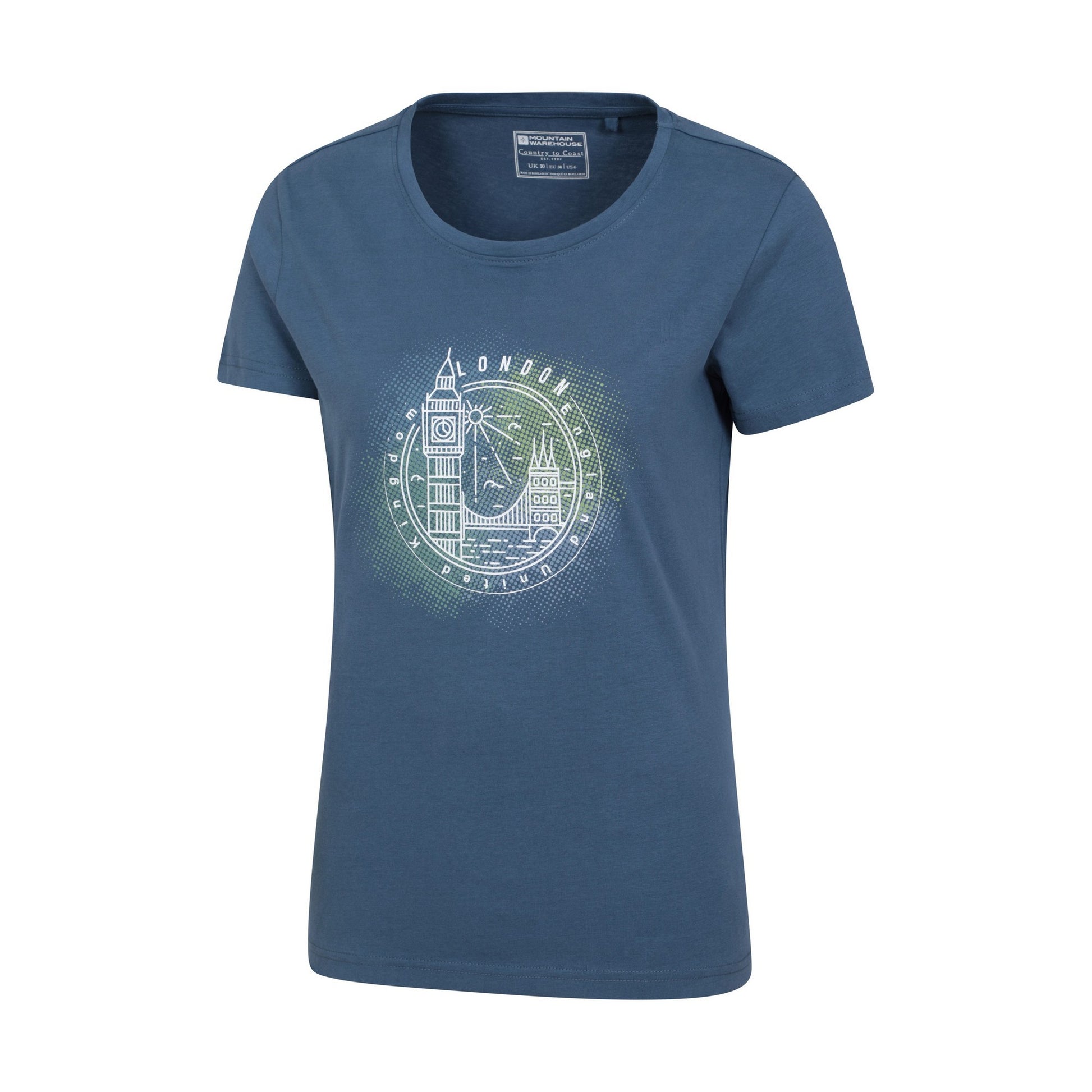 Navy - Lifestyle - Mountain Warehouse Womens-Ladies London Short-Sleeved T-Shirt