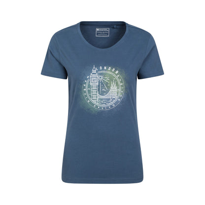 Navy - Front - Mountain Warehouse Womens-Ladies London Short-Sleeved T-Shirt