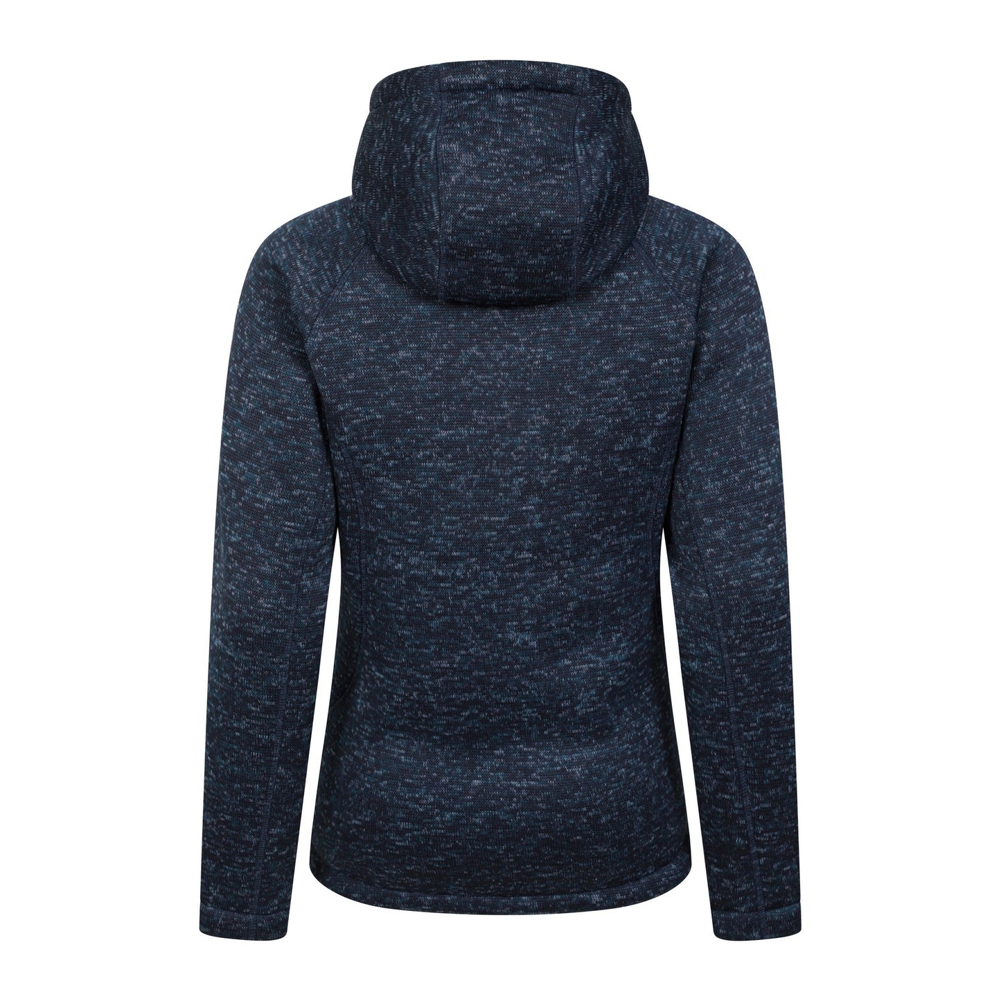 Navy - Back - Mountain Warehouse Womens-Ladies Nevis Faux Fur Lined Full Zip Hoodie