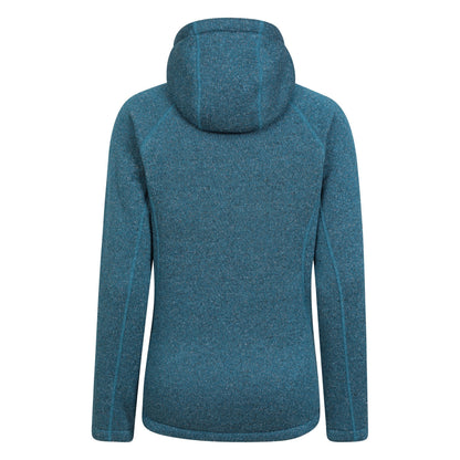 Dark Teal - Back - Mountain Warehouse Womens-Ladies Nevis Faux Fur Lined Full Zip Hoodie