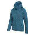 Dark Teal - Lifestyle - Mountain Warehouse Womens-Ladies Nevis Faux Fur Lined Full Zip Hoodie