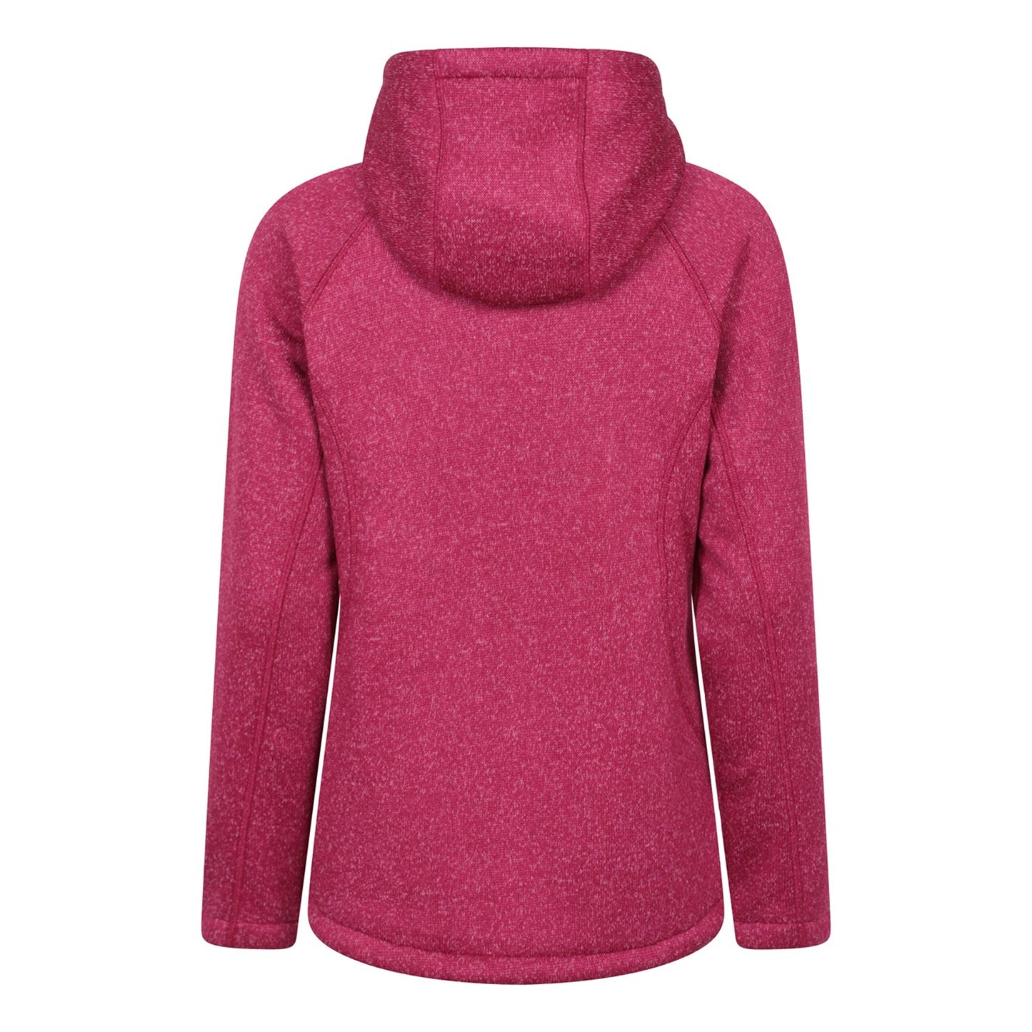 Bright Pink - Back - Mountain Warehouse Womens-Ladies Nevis Faux Fur Lined Full Zip Hoodie