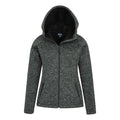 Black - Pack Shot - Mountain Warehouse Womens-Ladies Nevis Faux Fur Lined Full Zip Hoodie