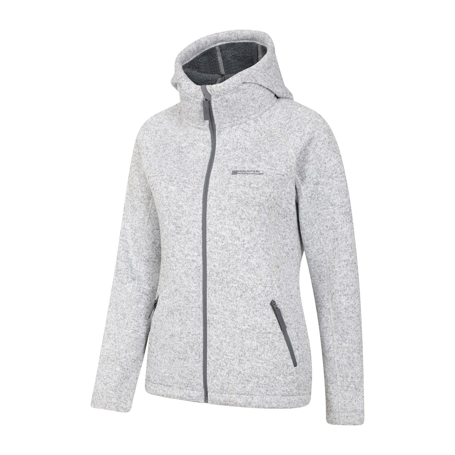 Grey - Lifestyle - Mountain Warehouse Womens-Ladies Nevis Faux Fur Lined Full Zip Hoodie