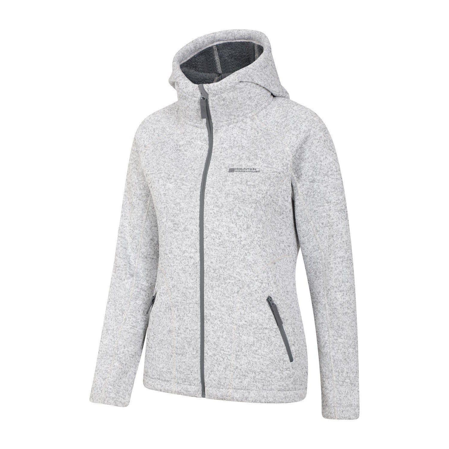 Grey - Lifestyle - Mountain Warehouse Womens-Ladies Nevis Faux Fur Lined Full Zip Hoodie