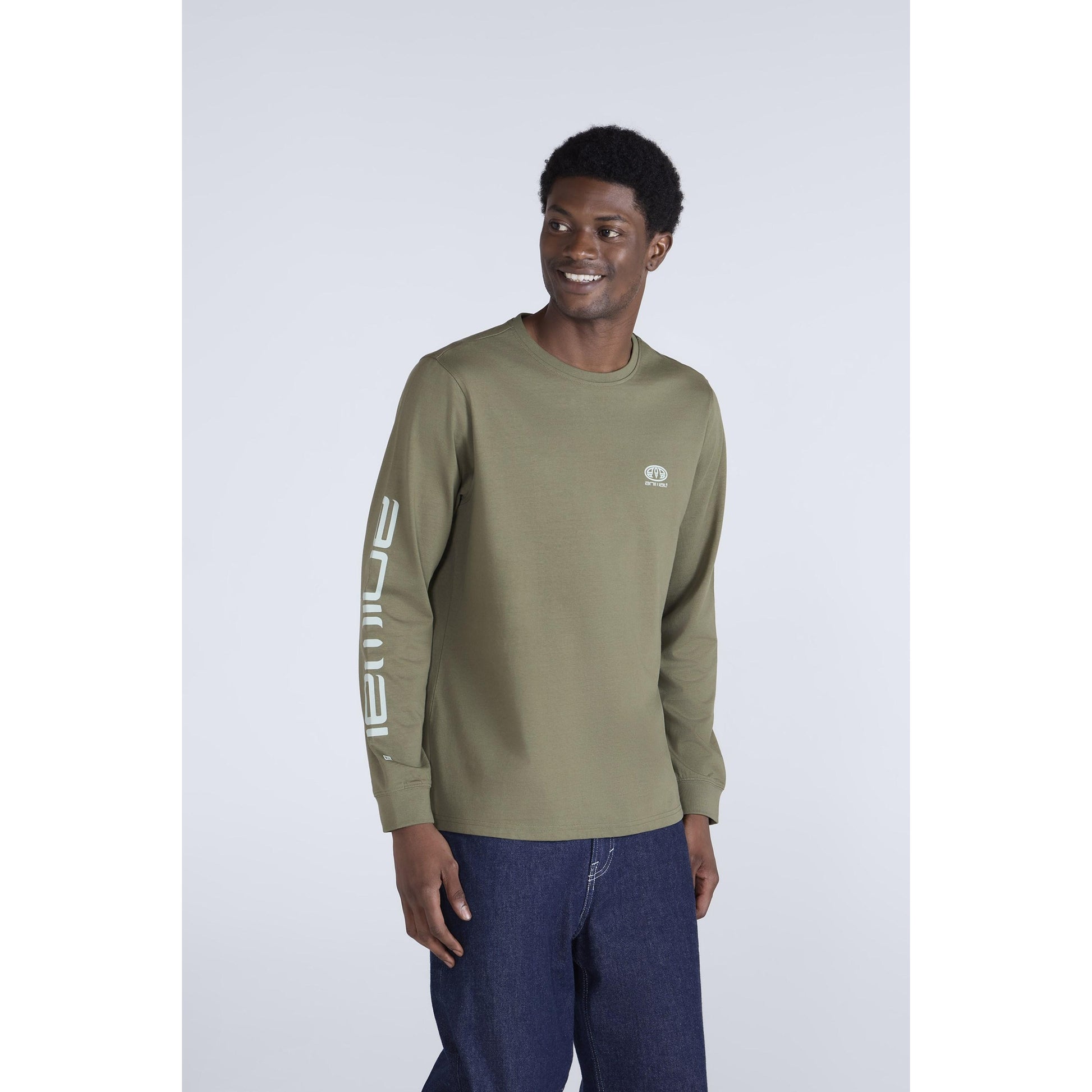 Khaki Green - Front - Animal Mens Tommy T-Shirt