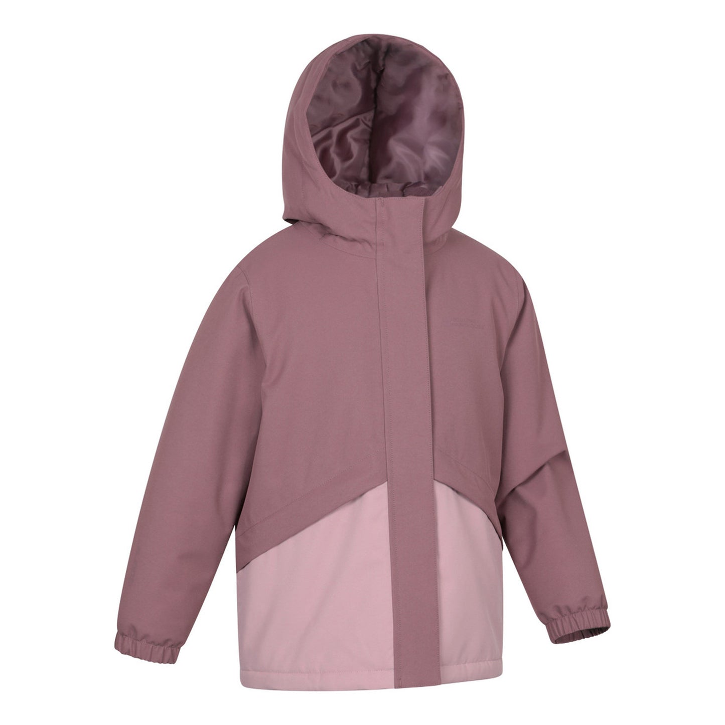 Pink - Side - Mountain Warehouse Childrens-Kids Cyclone Waterproof Padded Jacket