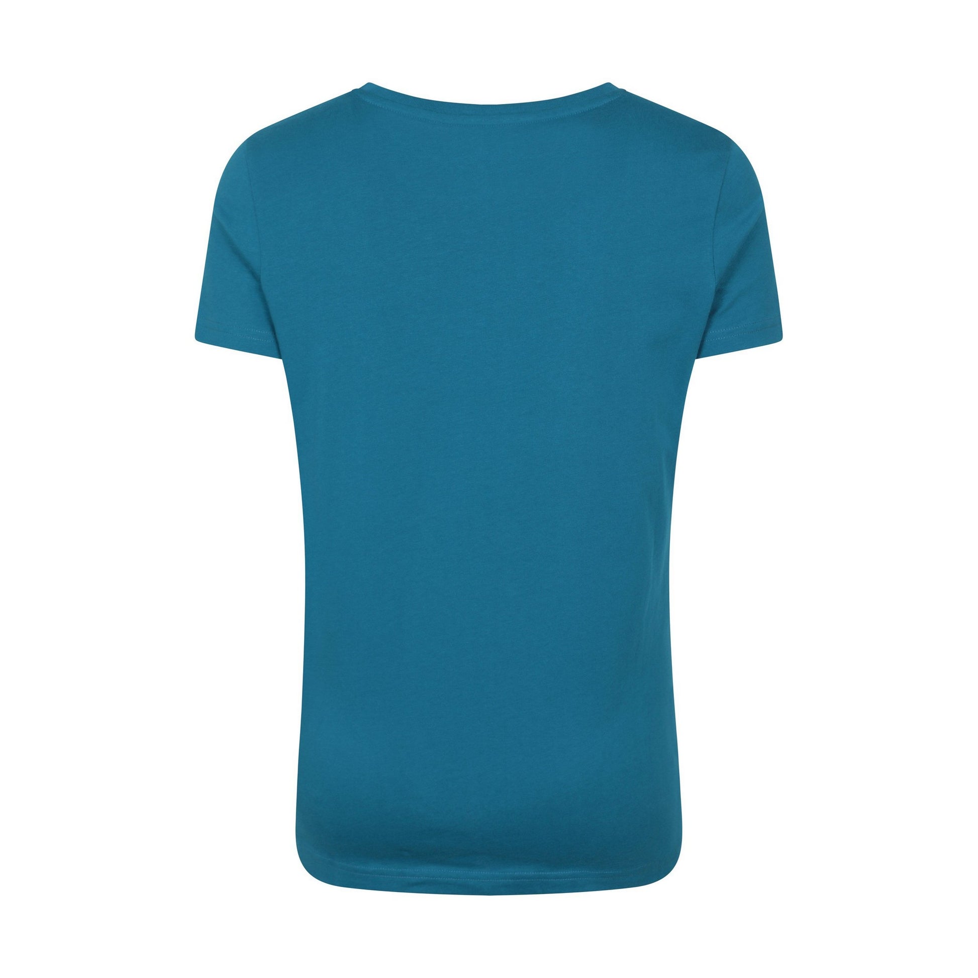 Teal - Back - Mountain Warehouse Womens-Ladies Three Peaks Short-Sleeved T-Shirt