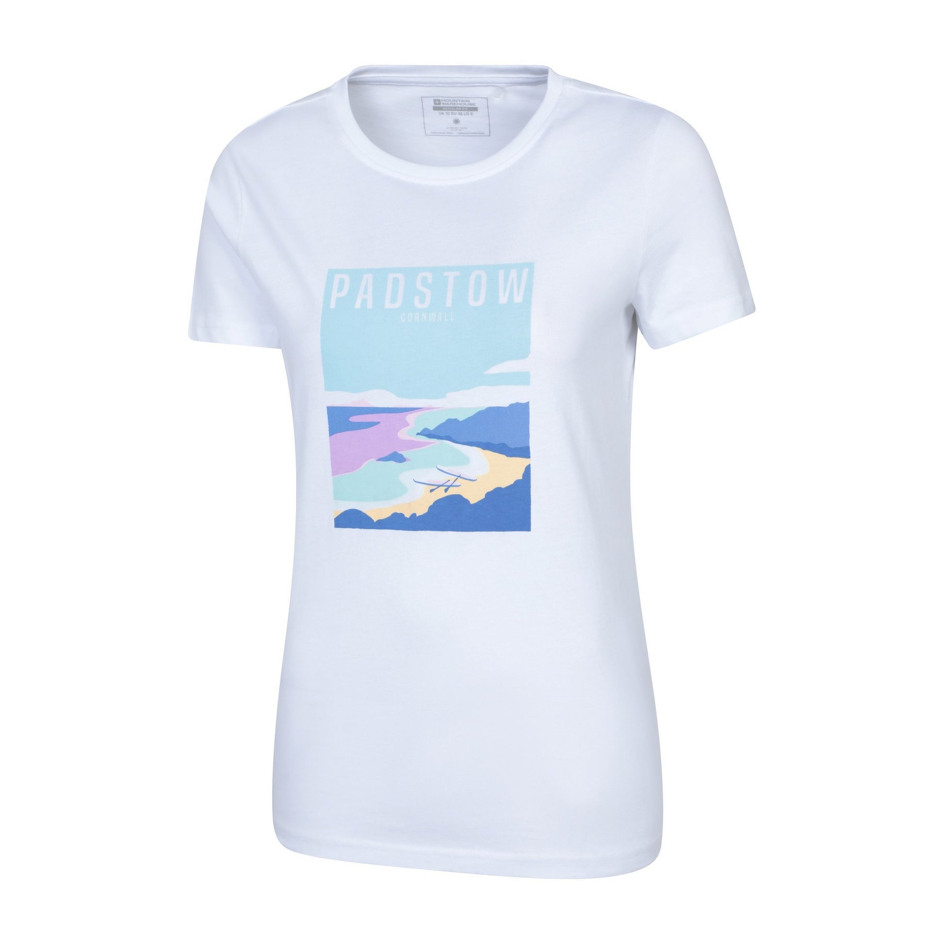 White - Lifestyle - Mountain Warehouse Womens-Ladies Padstow Short-Sleeved T-Shirt