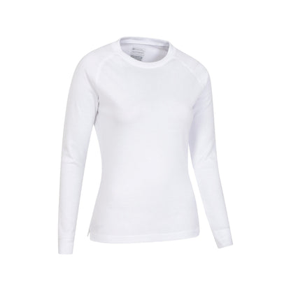 White - Side - Mountain Warehouse Womens-Ladies Talus Long-Sleeved Top