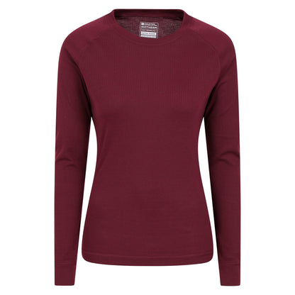 Berry - Front - Mountain Warehouse Womens-Ladies Talus Long-Sleeved Top