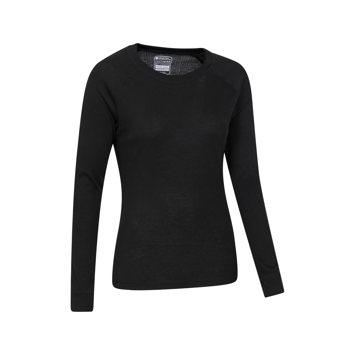 Black - Side - Mountain Warehouse Womens-Ladies Talus Long-Sleeved Top