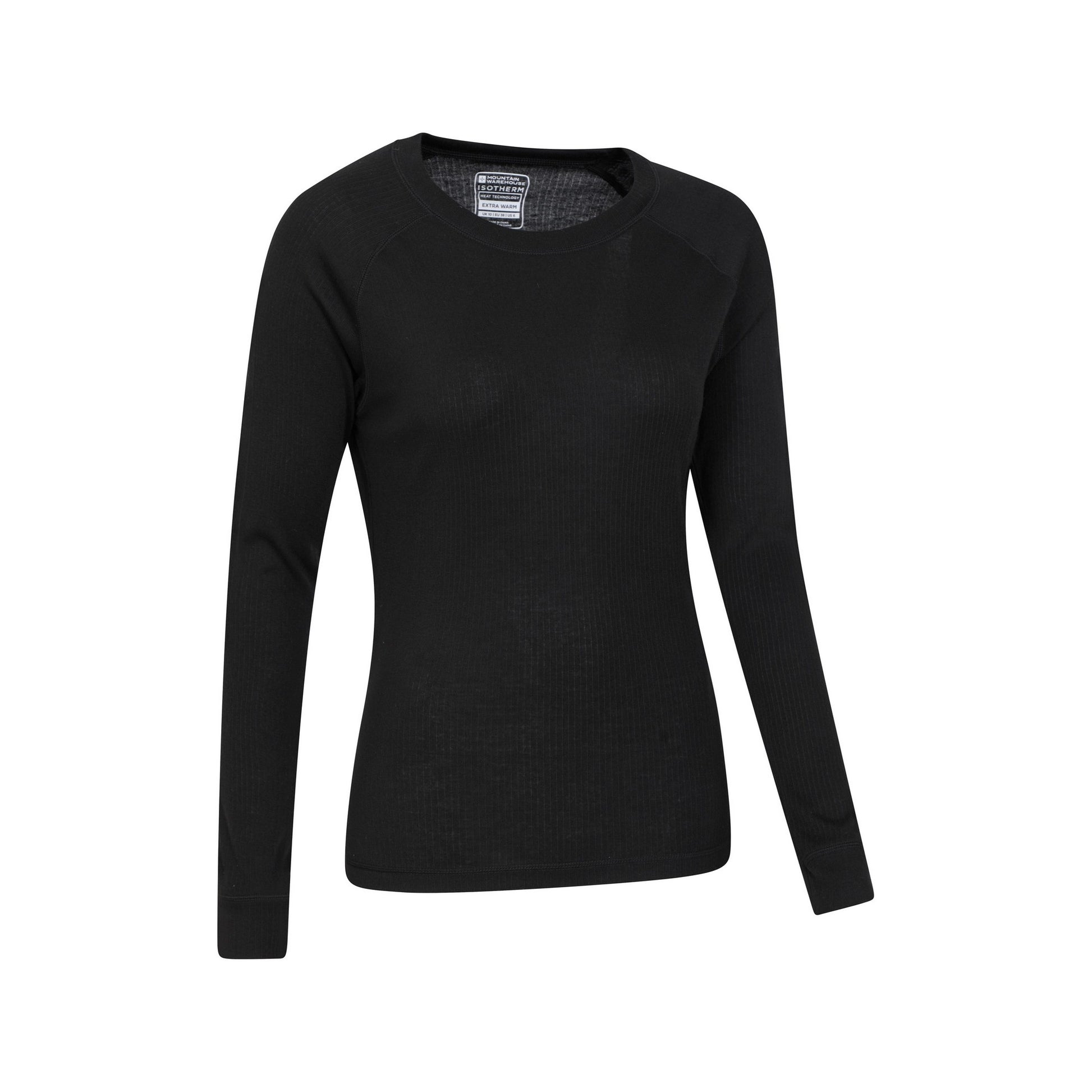 Black - Side - Mountain Warehouse Womens-Ladies Talus Long-Sleeved Top
