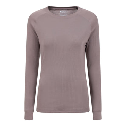 Dark Beige - Front - Mountain Warehouse Womens-Ladies Talus Long-Sleeved Top