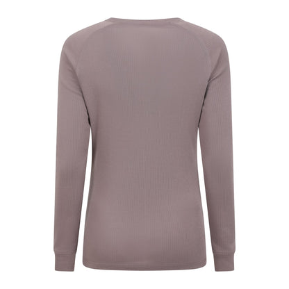 Dark Beige - Back - Mountain Warehouse Womens-Ladies Talus Long-Sleeved Top