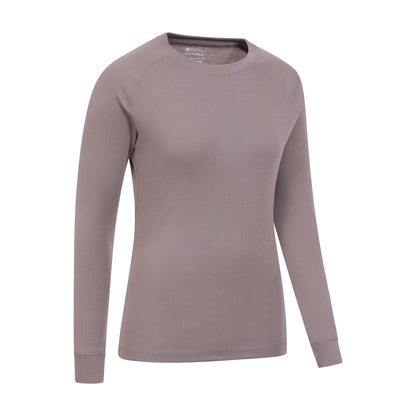 Dark Beige - Side - Mountain Warehouse Womens-Ladies Talus Long-Sleeved Top