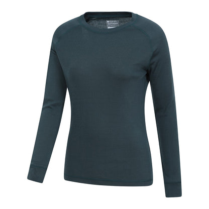 Dark Green - Lifestyle - Mountain Warehouse Womens-Ladies Talus Long-Sleeved Top