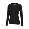 Black - Side - Mountain Warehouse Womens-Ladies Talus Long-Sleeved Top