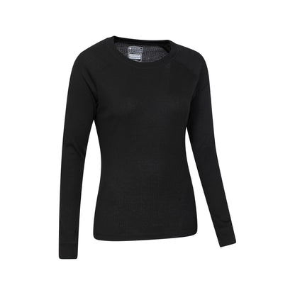 Black - Side - Mountain Warehouse Womens-Ladies Talus Long-Sleeved Top