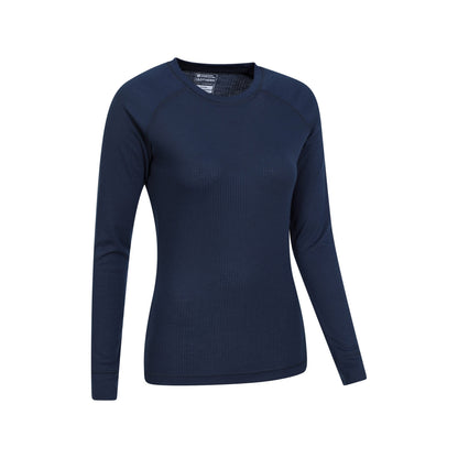 Navy - Side - Mountain Warehouse Womens-Ladies Talus Long-Sleeved Top
